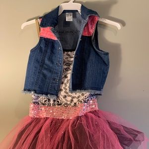 SOLD Weissman 80s Dance Costume with Jean Vest